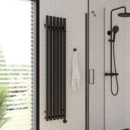 Oltens Stang (e) grzejnik elektryczny 150x31,5 cm czarny mat 55122300