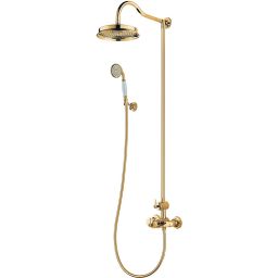 Omnires Armance zestaw prysznicowy ścienny termostatyczny złoty połysk AM5244/6GL