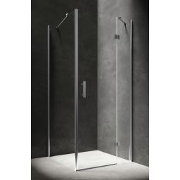 Omnires Manhattan kabina prysznicowa 80x90 cm prostokątna chrom/szkło przezroczyste MH8090CRTR