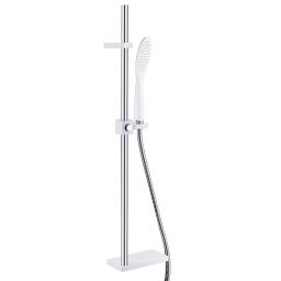 Omnires Siena zestaw prysznicowy ścienny chrom/biały SIENA-SCRB