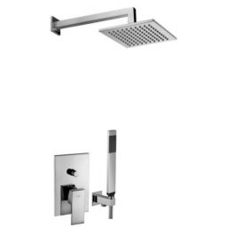 Paffoni Elle zestaw prysznicowy podtynkowy z deszczownicą 20 cm chrom EL015ZSC3ACR