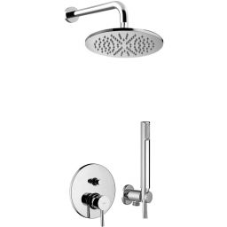 Paffoni Stick zestaw prysznicowy podtynkowy z deszczownicą 25 cm chrom SK015ZSCF
