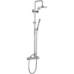 Paffoni Master zestaw prysznicowy ścienny z deszczownicą chrom ZCOL601CR