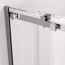 Polysan Thron Line drzwi prysznicowe 148-151 cm rozsuwane chrom połysk/szkło przezroczyste część stała TL5015B BOX 2/2