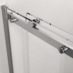 Polysan Thron Line drzwi prysznicowe 148-151 cm rozsuwane chrom połysk/szkło przezroczyste część stała TL5015B BOX 2/2