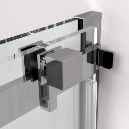 Polysan Thron Line drzwi prysznicowe 148-151 cm rozsuwane chrom połysk/szkło przezroczyste część stała TL5015B BOX 2/2