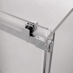 Polysan Thron Line drzwi prysznicowe 148-151 cm rozsuwane chrom połysk/szkło przezroczyste część stała TL5015B BOX 2/2