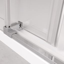 Polysan Thron Line drzwi prysznicowe 148-151 cm rozsuwane chrom połysk/szkło przezroczyste część stała TL5015B BOX 2/2