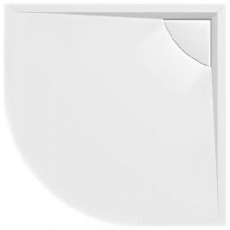 Polysan Lussa brodzik 90x90 cm półokrągły biały 71602