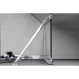 Polysan Modular Shower wspornik prysznicowy 75 cm narożny chrom MSBR5