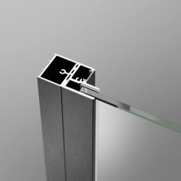 Radaway Nes profil poszerzający +2 cm gunmetal szczotkowany P01-276200092