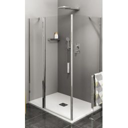 Polysan Zoom Line ścianka prysznicowa 100 cm boczna chrom/szkło przezroczyste ZL3210