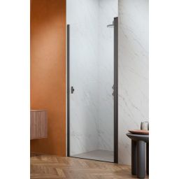 Radaway Nes Brushed GunMetal DWJ I drzwi prysznicowe 70 cm uchylne gunmetal szczotkowany/szkło przezroczyste 10026070-92-01R