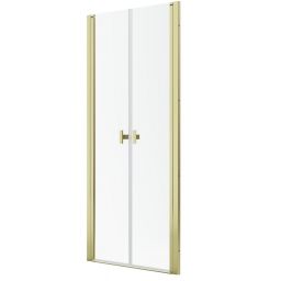 Radaway Nes Gold DWD I drzwi prysznicowe 80 cm uchylne złoty połysk/szkło przezroczyste 10027080-09-01