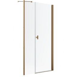 Radaway Nes Brushed Copper DWS I drzwi prysznicowe 100 cm uchylne miedź szczotkowana/szkło przezroczyste 10028100-93-01R