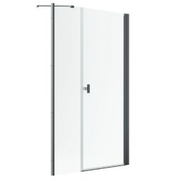 Radaway Nes Brushed GunMetal DWS I drzwi prysznicowe 130 cm uchylne gunmetal szczotkowany/szkło przezroczyste 10028130-92-01R