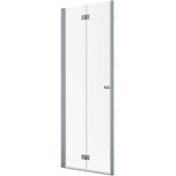 Radaway Nes Brushed Nickiel DWB drzwi prysznicowe 90 cm składane nikiel szczotkowany/szkło przezroczyste 10029090-91-01L