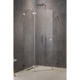 Radaway Essenza Pro Brushed Nickiel PTJ drzwi prysznicowe uchylne nikiel szczotkowany/szkło przezroczyste 10100000-91-01R