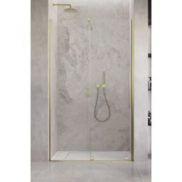 Radaway Furo SL Brushed Gold DWJ drzwi prysznicowe 67,2 cm rozsuwane złoty szczotkowany/szkło przezroczyste 10107672-99-01L
