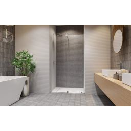 Radaway Furo DWJ drzwi prysznicowe 82,2 cm wnękowe lewe chrom/szkło przezroczyste 10107822-01-01L