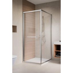 Radaway Alienta SD I kabina prysznicowa 80x80 cm kwadratowa chrom połysk/szkło przezroczyste 10191990-01-01