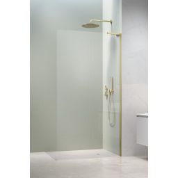 Radaway Modo SL Brushed Light Gold II ścianka prysznicowa 60 cm delikatny złoty szczotkowany/szkło przezroczyste 10319064-98-01R