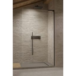 Radaway Modo SL Black II ścianka prysznicowa 85 cm czarny mat/szkło przezroczyste 10319085-54-01R