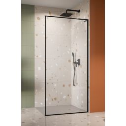 Radaway Modo F SL Black II ścianka prysznicowa 120 cm czarny mat/szkło przezroczyste 10419124-54-01R