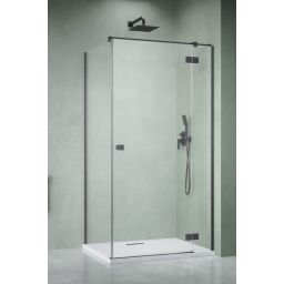 Radaway Essenza Brushed GunMetal KDJ ścianka prysznicowa 33,7 cm gunmetal szczotkowany/szkło przezroczyste 10470337-92-01R