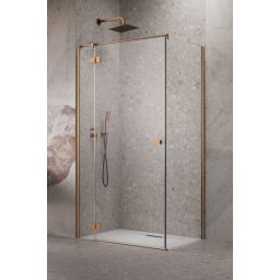 Radaway Essenza 8 Brushed Copper KDJ ścianka prysznicowa 33,7 cm miedź szczotkowana/szkło przezroczyste 10470337-93-01R