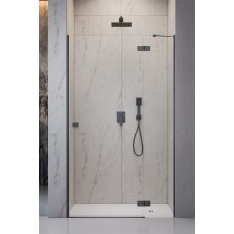 Radaway Essenza Brushed GunMetal DWJ drzwi prysznicowe 80 cm uchylne gunmetal szczotkowany/szkło przezroczyste 1385012-92-01R