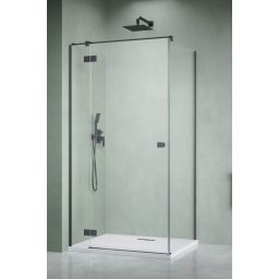 Radaway Essenza 6 Brushed GunMetal KDJ drzwi prysznicowe 110 cm uchylne gunmetal szczotkowany/szkło przezroczyste 1385041-92-01L