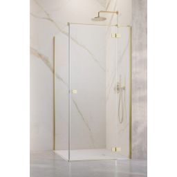 Radaway Essenza 6 Brushed Light Gold KDJ drzwi prysznicowe 90 cm uchylne jasny złoty szczotkowany/szkło przezroczyste 1385044-98-01R