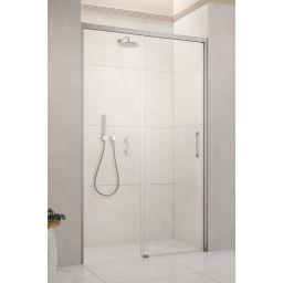 Radaway Idea Brushed Nickel DWJ drzwi prysznicowe 120 cm rozsuwane nikiel szczotkowany/szkło przezroczyste 387016-91-01L