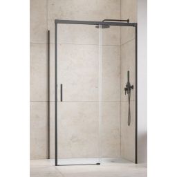 Radaway Idea Brushed GunMetal S1 ścianka prysznicowa 90 cm gunmetal szczotkowany/szkło przezroczyste 387050-92-01L