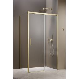 Radaway Idea 6 Brushed Light Gold S1 ścianka prysznicowa 120 cm złoty szczotkowany/szkło przezroczyste 387054-98-01L