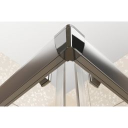 Zestaw kabina Ravak Blix BLCP4-90 z brodzikiem Ravak Ronda Basic Kompakt 90 i kompletem odpływowym Viega aluminium/szkło przezroczyste (3B270C00Z1, GPX2240132, 364786)