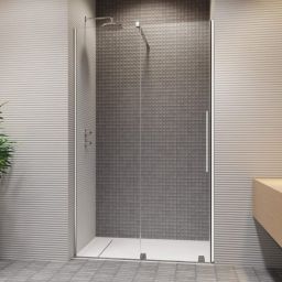 Radaway Furo DWJ drzwi prysznicowe 47,2 cm wnękowe lewe chrom/szkło przezroczyste 10107472-01-01L