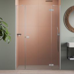 Radaway Fuenta Chrome DWJ+S drzwi prysznicowe 130 cm uchylne chrom połysk/szkło przezroczyste 1384032-01-01R