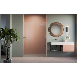 Radaway Fuenta Chrome DWJ+S drzwi prysznicowe 110 cm uchylne chrom połysk/szkło przezroczyste 1384030-01-01R