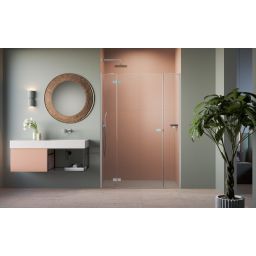 Radaway Fuenta Chrome DWJ+S drzwi prysznicowe 110 cm uchylne chrom połysk/szkło przezroczyste 1384030-01-01L