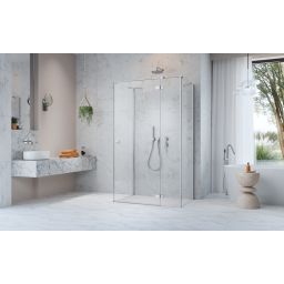 Radaway Fuenta Chrome KDJ+S drzwi prysznicowe 80 cm uchylne chrom połysk/szkło przezroczyste 1384021-01-01R