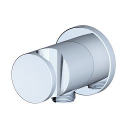 Ravak przyłącze kątowe węża prysznicowego ze ściennym uchwytem chrom X07P206