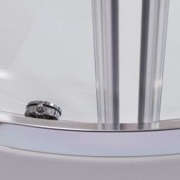 Roth Lega kabina prysznicowa 90x90 cm półokrągła chrom połysk/szkło przezroczyste 555-9000000-00-02