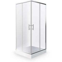 Roth Project Line kabina prysznicowa 90x90 cm kwadratowa chrom połysk/szkło matowe N0655