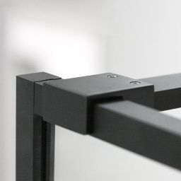 Roth Walk In ścianka prysznicowa walk-in 100 cm czarny mat/szkło przezroczyste PLH 10020 NPE