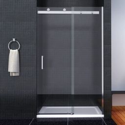 Rea Nixon-2 drzwi prysznicowe 140 cm rozsuwane chrom połysk/szkło przezroczyste REA-K5007