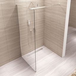 Rea Aero Walk-in ścianka prysznicowa 110 cm wolnostojąca chrom/szkło przezroczyste REA-K3021