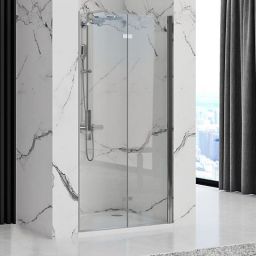 Rea Molier drzwi prysznicowe 80 cm chrom/przezroczyste REA-K6367