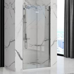 Rea Molier drzwi prysznicowe 90 cm chrom/szkło przezroczyste REA-K8539